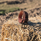 Ceinture marron - boucle style laiton vieilli  - 3 cm Cuir et Loulous