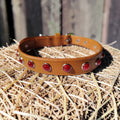 Collier Essentiel, taille M (32-42 cm) Cuir et Loulous