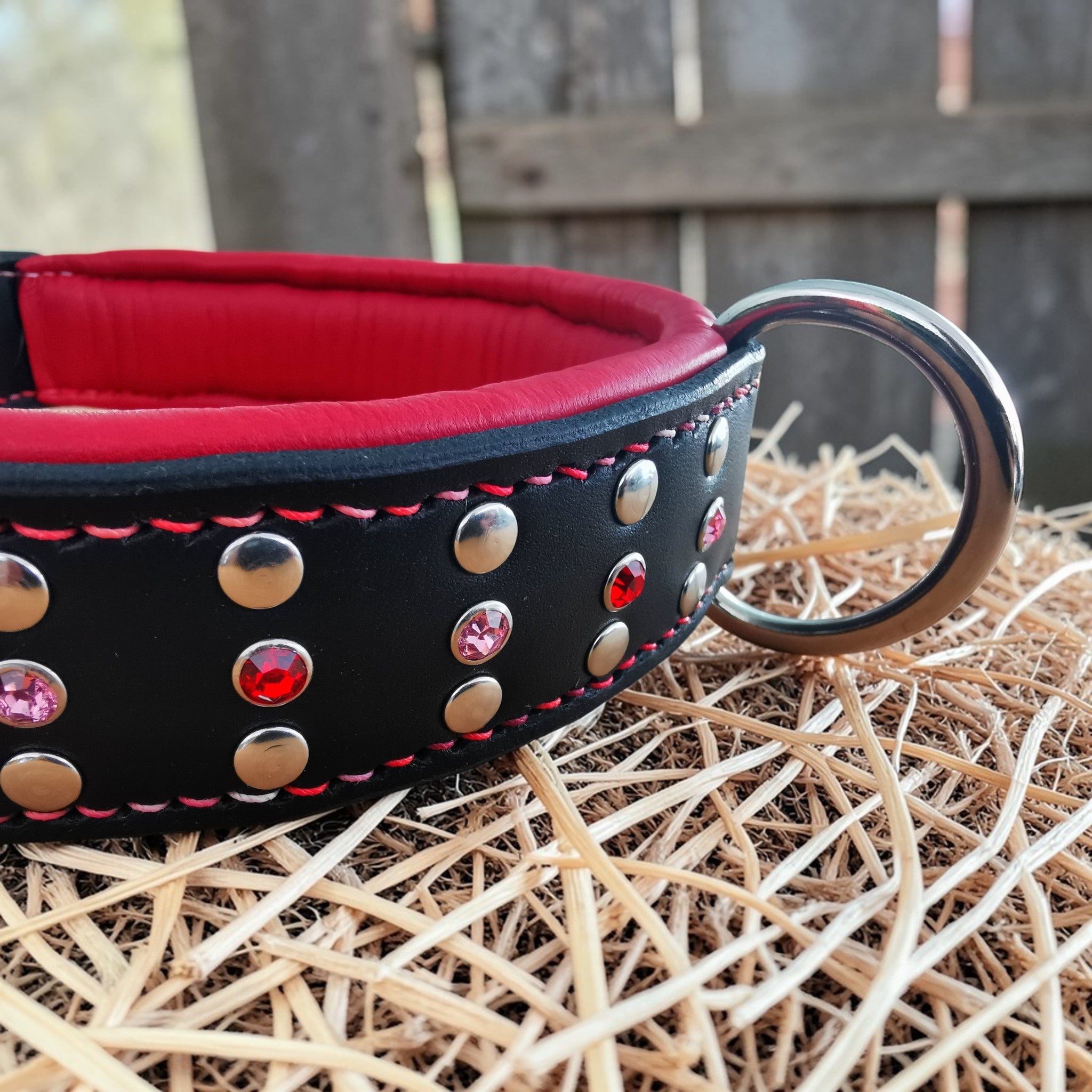 Collier Prestige, taille XL (44-54 cm) Cuir et Loulous